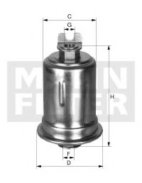 Фильтр топливный MANN WK 614/34 (фото 1)
