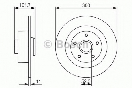 Тормозной диск BOSCH 0986479573 (фото 1)