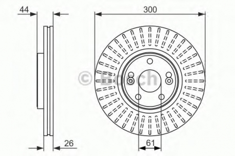 Тормозной диск BOSCH 0986479668 (фото 1)