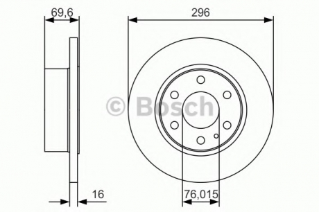 Диск гальмівний BOSCH 0986479A51 (фото 1)