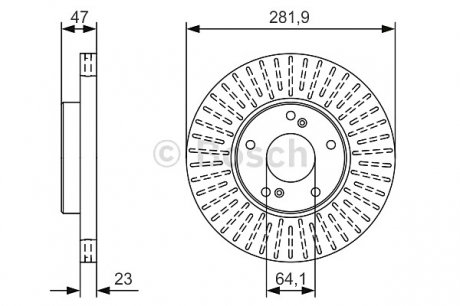 Тормозной диск BOSCH 0986479A99 (фото 1)