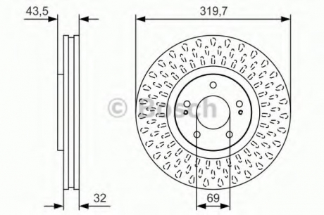 Тормозной диск BOSCH 0986479T01 (фото 1)