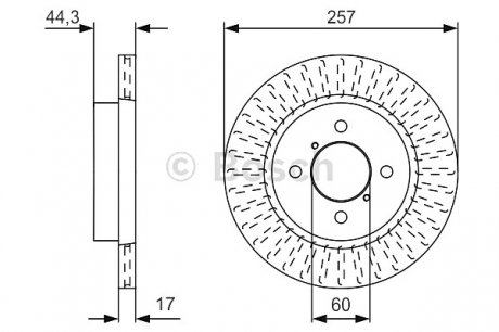 Тормозной диск BOSCH 0986479U93 (фото 1)