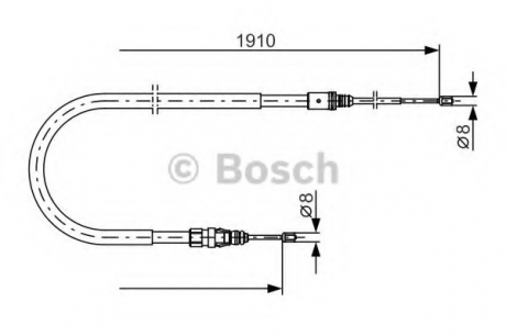 Тормозной трос BOSCH 1987482323 (фото 1)