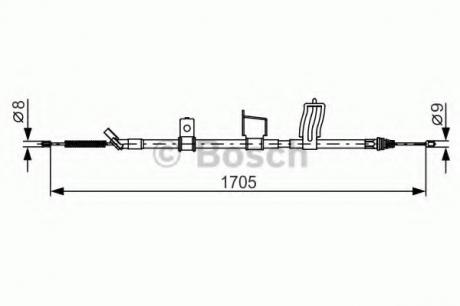 Тормозной трос BOSCH 1987482339 (фото 1)