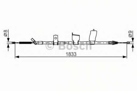 Тормозной трос BOSCH 1987482340 (фото 1)