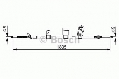 Тормозной трос BOSCH 1987482341 (фото 1)