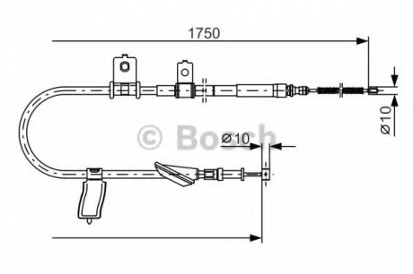 Тормозной трос BOSCH 1987482351 (фото 1)