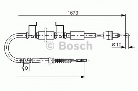 Тормозной трос BOSCH 1987482362 (фото 1)