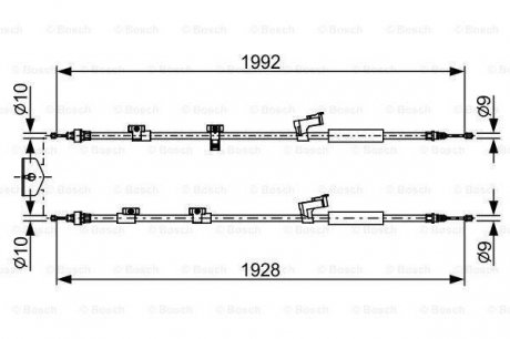 Тормозной трос BOSCH 1987482494 (фото 1)