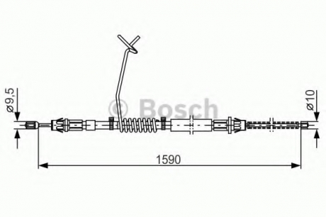 Трос тормозной BOSCH 1987477175 (фото 1)