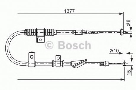 Трос тормозной BOSCH 1987477842 (фото 1)