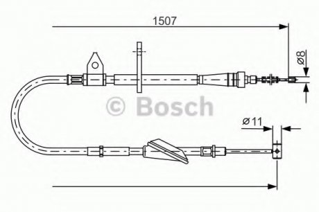 Трос тормозной BOSCH 1987477995 (фото 1)