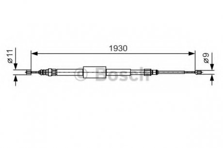 Трос тормозной BOSCH 1987482011 (фото 1)