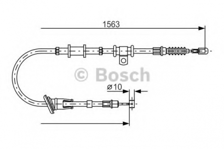 Трос тормозной BOSCH 1987482064 (фото 1)