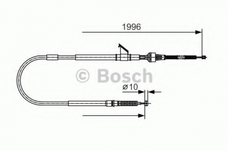 Трос тормозной BOSCH 1987482068 (фото 1)