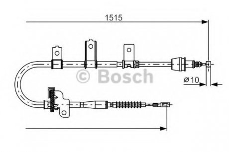 Трос тормозной BOSCH 1987482098 (фото 1)