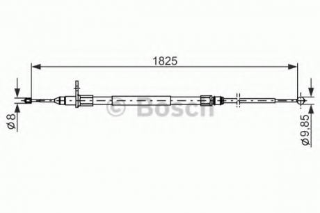 Трос тормозной BOSCH 1987482254 (фото 1)