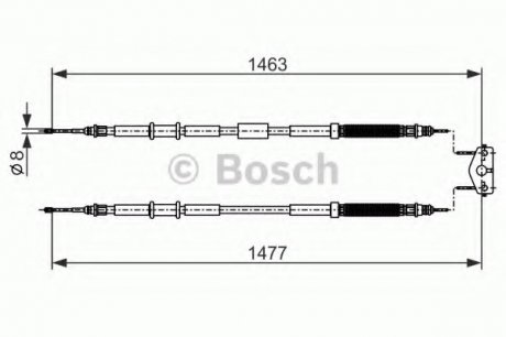 Трос тормозной BOSCH 1987482283 (фото 1)