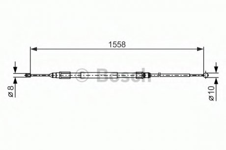 Трос тормозной BOSCH 1987482368 (фото 1)