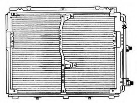 Конденсатор кондиціонера MERCEDES 280 (W140) 92- (вир-во) NRF 35229 (фото 1)