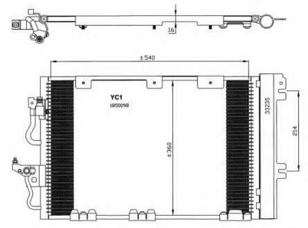 Радіатор кондиціонера NRF 35556 (фото 1)