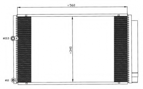 Радиатор кондиционера NRF 35601 (фото 1)