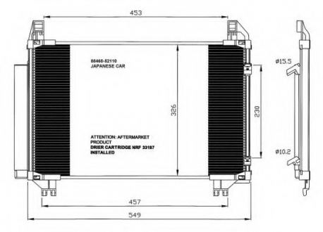 Радіатор кондиціонера NRF 35652 (фото 1)