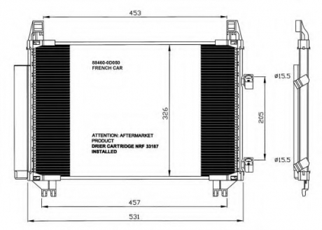 Радиатор кондиционера NRF 35653 (фото 1)