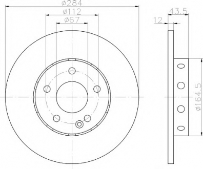 Гальмівний диск TEXTAR 92059303 (фото 1)