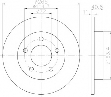 Тормозной диск TEXTAR 92130500 (фото 1)
