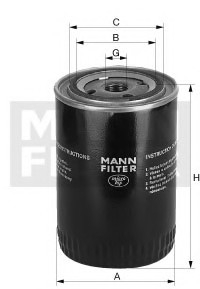 Фільтр масляний -FILTER MANN W 1126/10 (фото 1)