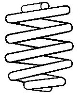 Пружина передняя SACHS 997 090 (фото 1)