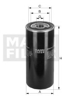 Фильтр масляный MANN W 1150/7 (фото 1)