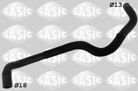 Шланг гумовий сист. охолоджен. SAS3404131 SASIC 3404131 (фото 1)