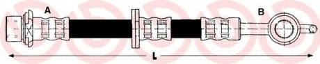 Тормозной шланг BREMBO T83092 (фото 1)