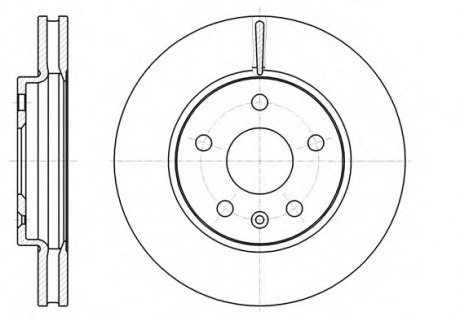 Тормозной диск REMSA 61285.10 (фото 1)