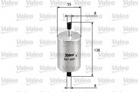 Фильтр топливный Valeo 587002 (фото 1)