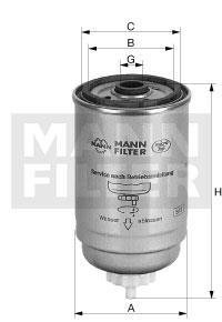Фильтр топливный MANN WK 8051 (фото 1)