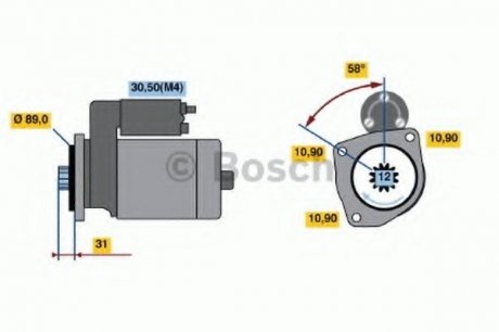 СТАРТЕР 24V BOSCH 0001241023 (фото 1)