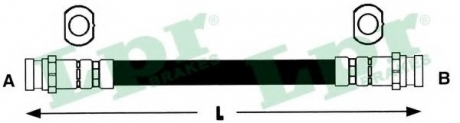 Шланг гальмівний гідравлічний LPR 6T47916 (фото 1)