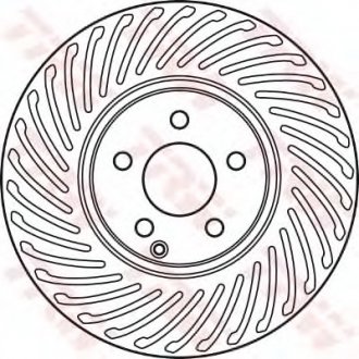 Тормозной диск TRW DF6012S (фото 1)