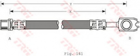 Тормозной шланг TRW PHD351 (фото 1)