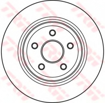 Тормозной диск TRW DF4979S (фото 1)