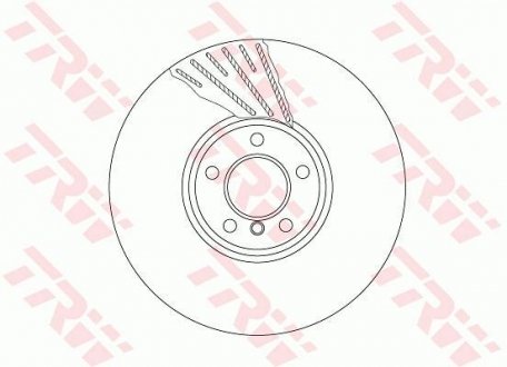 Тормозной диск TRW DF6623S (фото 1)