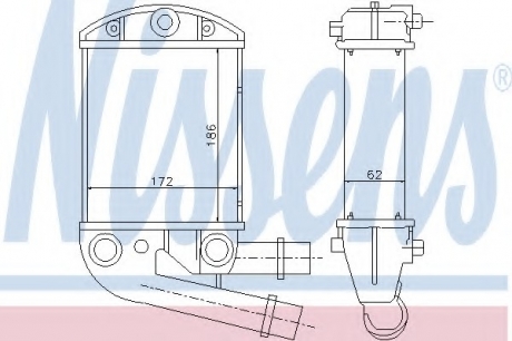 Интеркулер NISSENS 96673 (фото 1)