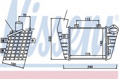 Інтеркулер NISSENS 96795 (фото 1)