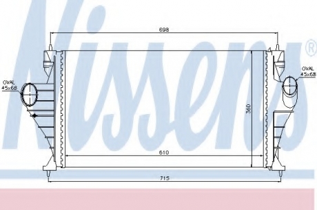 Интеркулер NISSENS 96853 (фото 1)