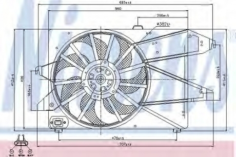 Вентилятор NISSENS 85191 (фото 1)