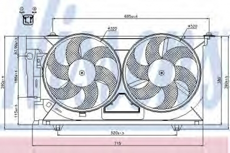 Вентилятор NISSENS 85321 (фото 1)